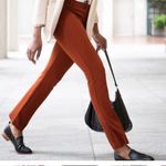 Betabrand Yoga Travel Dress Jacquard Burnt Orange Pants Sz XS Petite Photo 2