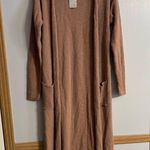 Free People  Beach Brown Duster Cardigan Size XS Photo 5
