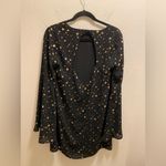 Lulus Black & Rose Gold Extra Celestial Star Print Shift Dress Size Medium Photo 8
