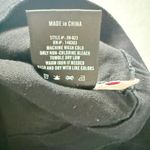 8th of LA Black Denim Cropped Pullover Jacket Quarter Zip Elastic Cuff Sz L Size L Photo 4