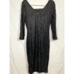 Candie's  Juniors L Black Lace Midi Bodycon Dress Witchy Whimsigoth Dark Romantic Photo 11