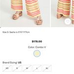 Scotch & Soda  NEW Orange Yellow Pink Stripe Flare Knit Crochet Pants - XL Photo 15