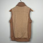 Green Tea medium neutral tan women’s knit zippered vest Brown Photo 8