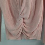 Ann Taylor  S Cotton Knit Ribbed Long Sleeved Pullover Sweater in Ballet Pink Photo 4