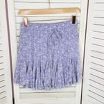 Aeropostale  Y2K‎ Floral Tie Waist Flippy Mini Skirt Purple Small Photo 7