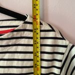 Boden Black White Stripe Boatneck Short Sleeve Shirt Cotton Blend Women's size 6 Photo 7