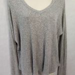 BKE  Women‎ Large Gray Sweater Open Back Photo 0