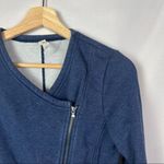 Under Armour Blue Uptown Moto Studio Terry Athletic Jacket S Photo 2