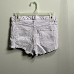 H&M Women Lilac Cut Off Jean Shorts Size 2. Photo 4