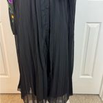 ASOS DESIGN pleated midi shirt dress embroidered sleeves in black S 18. E58 Photo 6