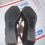 Hillard & Hanson Hillary & Hanson Womens Leah Brown Suede Open Toe Buckle Wedge Sandal US Size 6 Photo 6