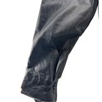 Jacqueline Ferrar  L black genuine leather trench coat vintage 90s 80s retro Photo 9