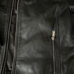 Sam Edelman Black Leather Military Field Jacket Photo 3