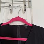 EXPRESS  Black Asymmetrical Midi Dress Event Formal Date Night Photo 5