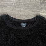 Maeve  Black Textured Puff Sleeve Sweater XL Tinsel Shimmer Balloon Sleeves Photo 5