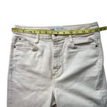 ZARA Ecru Wide Straight Leg Side Vent High Rise Jeans, Sz 6, 32.5” Inseam Photo 6