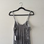 Calvin Klein  crushed velvet silver Mini Dress in Size 8 NWT Photo 8
