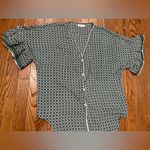 Max Studio Black and White Geometric Blouse Photo 1