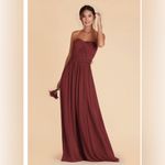 Birdy Grey Birdie Grey Grace Convertible Dress in Chiffon Rosewood Size Large NWT Photo 7