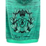 Juicy Couture Green Velour Zip Hoodie Crest Rhinestone Logo Y2K Tracksuit M Photo 5
