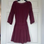 Rebecca Taylor La Vie Bordeaux Cotton Dress VICTORIAN EDUARDIAN RENAISSANCE Photo 4