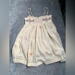 Free People  embroidered Dress small baby doll mini Photo 12