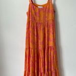 Tanya Taylor Dani Orange & Pink Floral Dani Dress 0 Photo 4