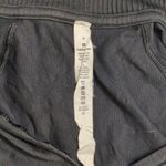 Lululemon Black Floral Embossed Quarter Zip Pullover Top Size 4 Athleisure Layer Photo 7