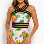 Jordan Emme  One Piece Swimsuit Criss Cross‎ Straps Size S review all photos Photo 0