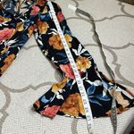 Band of Gypsies  No Woman No Cry Maxi Dress Faux Wrap LS Hi Lo Ruffle Hem,size S Photo 8