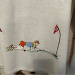 VTG Andreno Argento Womens Large White Embroidered Novelty Golf Cardigan Photo 11