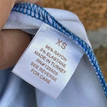 Torn By Ronny Kobo  Digital Print Azure Blue Dress  XS Photo 3