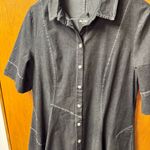 NEW Alembika Barbie Wonderful Shirt Dress Black Denim 3 US 10 Photo 6