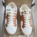 J.Crew  Striped White Sherpa Road Trip Sneakers Womens Photo 6
