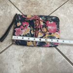 Patricia Nash garden party Floral Wristlet Pouch Clutch Purse Pink Yellow Blue Photo 2