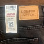 Signature by Levi Strauss Black High Rise Jean Shorts 16 W33 NWT Photo 4