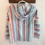 Faherty Organic Cotton Baja Hoodie Poncho Sierra Paradise Small Blue Photo 5