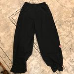 Nike  Black Ankle Cropped Pants with Elastic Cuffs Photo 2