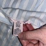 Victoria's Secret Victoria’s Secret sleep shirt button down striped long sleeves rhinestones Sz LG Photo 8