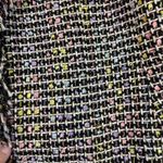 Anthracite Tweed Blazer Womens Size‎ 12 Fringed Trim Career Jacket Black Photo 1