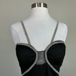 Blondie Nites  Tulle Rhinestone Strap Ball Gown Black Size 15 Formal Dress Photo 6