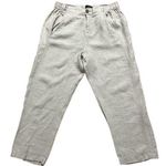 Jones New York JONES & CO | Cream Linen Pants Size L Photo 0