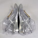 Simply Vera, Vera Wang SIMPLY VERA/VERA WANG Serena Silver Metallic Jeweled Wedge Sandals-9 Photo 4