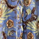 Anthropologie NWT $50 x Victoria Garcia Dark Blue Flannel Pajama Pull-On Pants S Photo 8