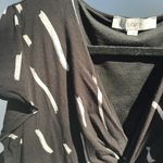 Loft Brushstroke Knotted Swing black and white Dress Size XL Photo 8