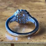 Natural Tanzanite Tsavorite Garnet Sterling Silver Art Deco Ring Size 6 Photo 4