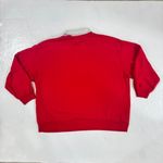 Vintage Teddy Bear‎ Sweatshirt Collared Neck Whimsical Honey Bear Graphics XXL Red Photo 3