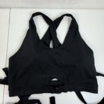 Gymshark  L Large Poise Wrap Around Bralette Sport Bra Women’s Black Low Support Photo 5