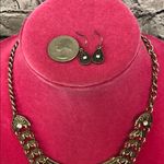 Antique gold Egyptian collar necklace set New Photo 2