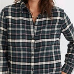 Madewell  Classic Ex-Boyfriend Shirt Baywood Plaid Small Photo 0